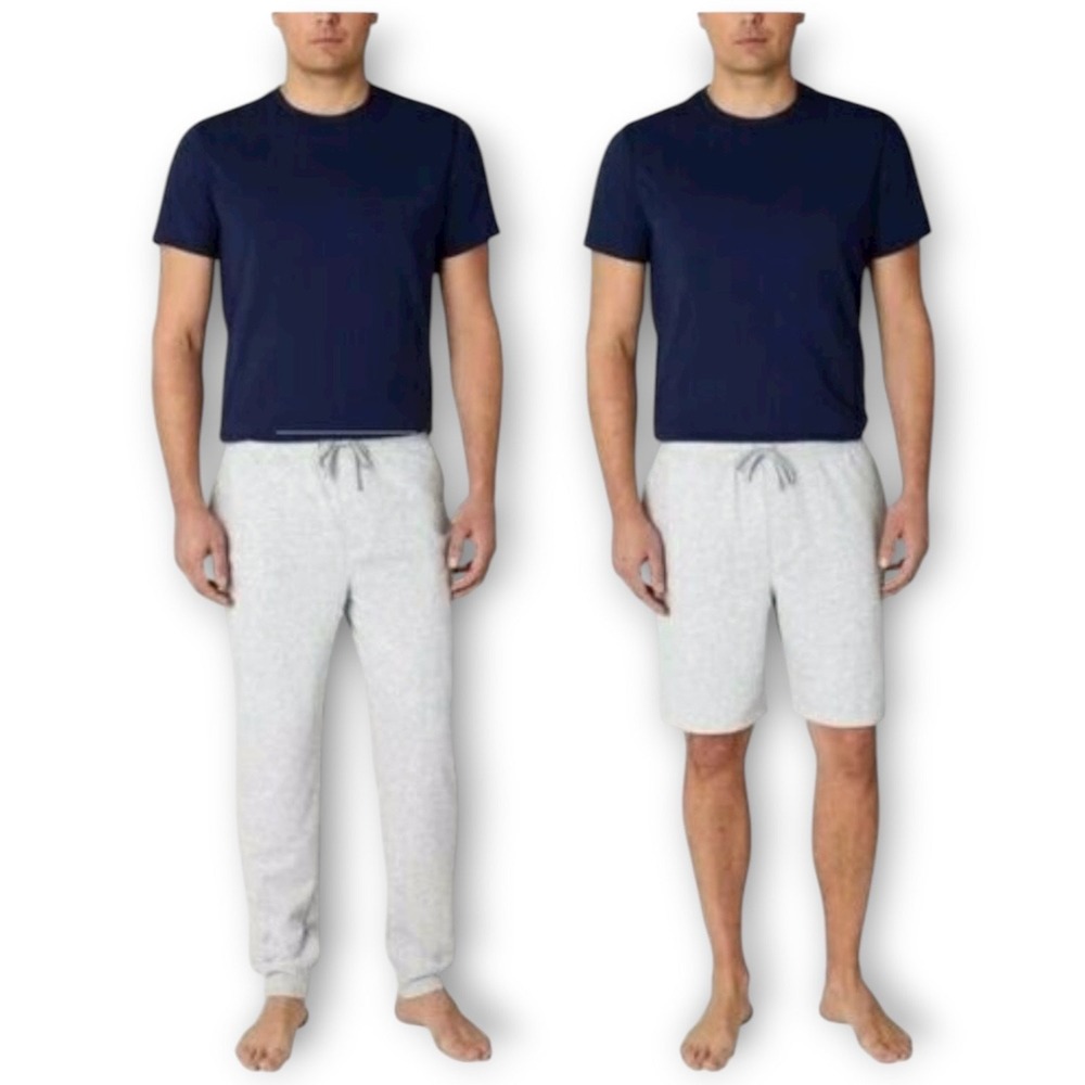 NWT Eddie Bauer Men’s 3-Piece Soft Sleep Set Tee, Joggers & Shorts Lounge Set XL